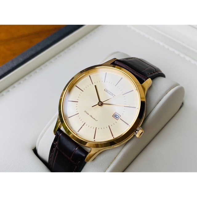 Đồng Hồ Orient Nữ Contemporary Brown Leather Quartz Ladies Watch