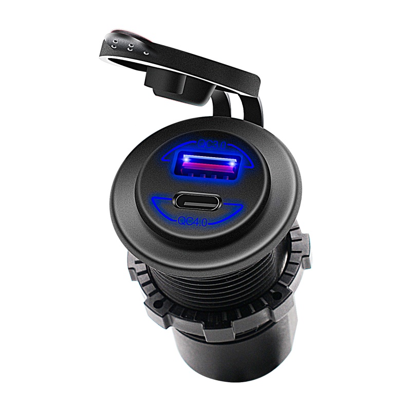 Ổ Cắm Sạc Nhanh Chống Nước IP65 60W Cho QC 4 0 PD Cho Điện Thoại / Máy Tính Bảng