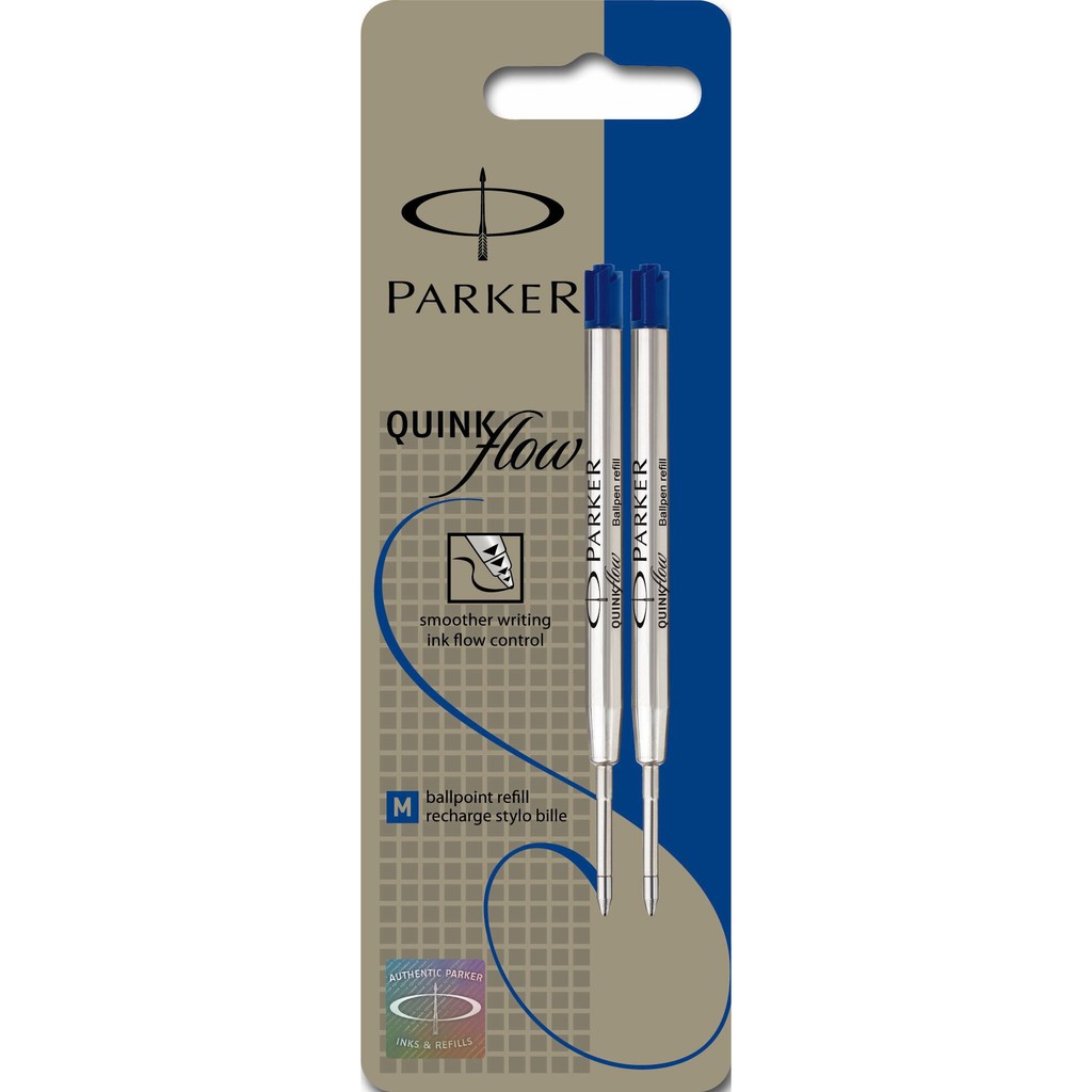 Hàng chính hãng - Ruột viết mực bút Parker Ball Point Pen, Màu xanh, New, dùng được cho Xiaomi Pen 2