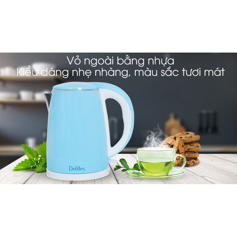 Ấm siêu tốc Delites 1.8 lít ST18DB01 - Hàng trưng bày - Bảo hành 12 tháng