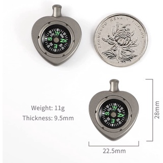 La bàn Tacray titanium, móc khóa EDC, phụ kiện nam