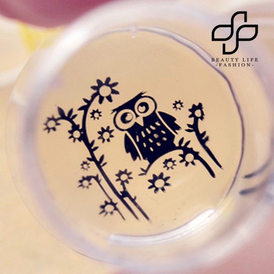 【NEW】2Pcs Clear Stamper Scraper Mini DIY Nail Art Image Plate Transfer Manicure Tool