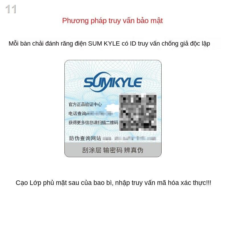 Bàn chải đánh răng điện Sumkyle của Đức sonic không thấm nước cặp đôi dành cho người lớn Bộ mềm sinh viên sạc Kiểu