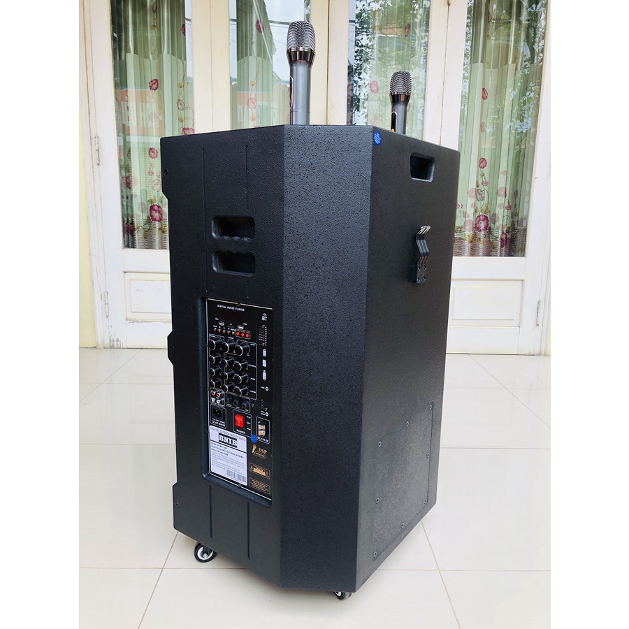 Loa kéo BNIB 18B, loa Bass 50 + Tặng 2 micro Kim loại UHF sét được tần số, loa kéo bảo hành 12 tháng