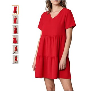 Váy babydoll cộc tay cổ tròn vnxk BIGSIZE