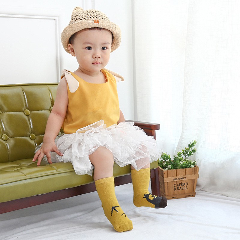 Tất KID phong cách hàn quốc cổ cao cho bé 0-3 tuổi