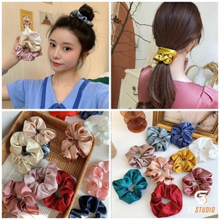 Cột tóc Scrunchies phi lụa nhiều màu đẹp