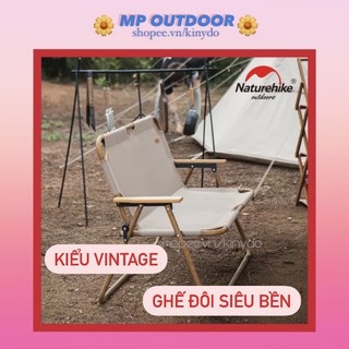 GHẾ ĐÔI GẤP GỌN VÂN GỖ DU LỊCH VINTAGE CẮM TRẠI DÃ NGOẠI NATUREHIKE NH20JJ002