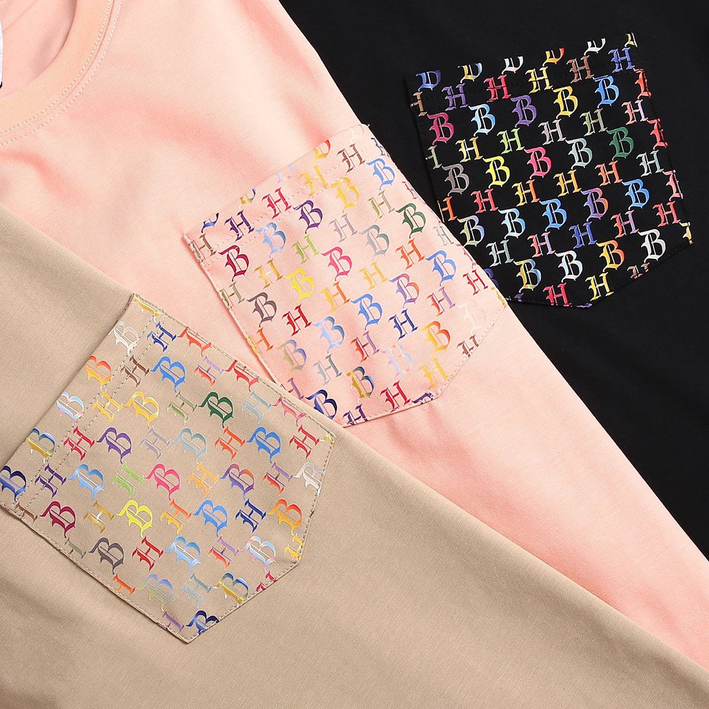 Áo thun nam ngắn tay HEBOZ 1 túi in chữ 4M vải cotton co giãn tốt mát mịn - 00000676