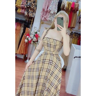 đầm bbr cúp nơ vai