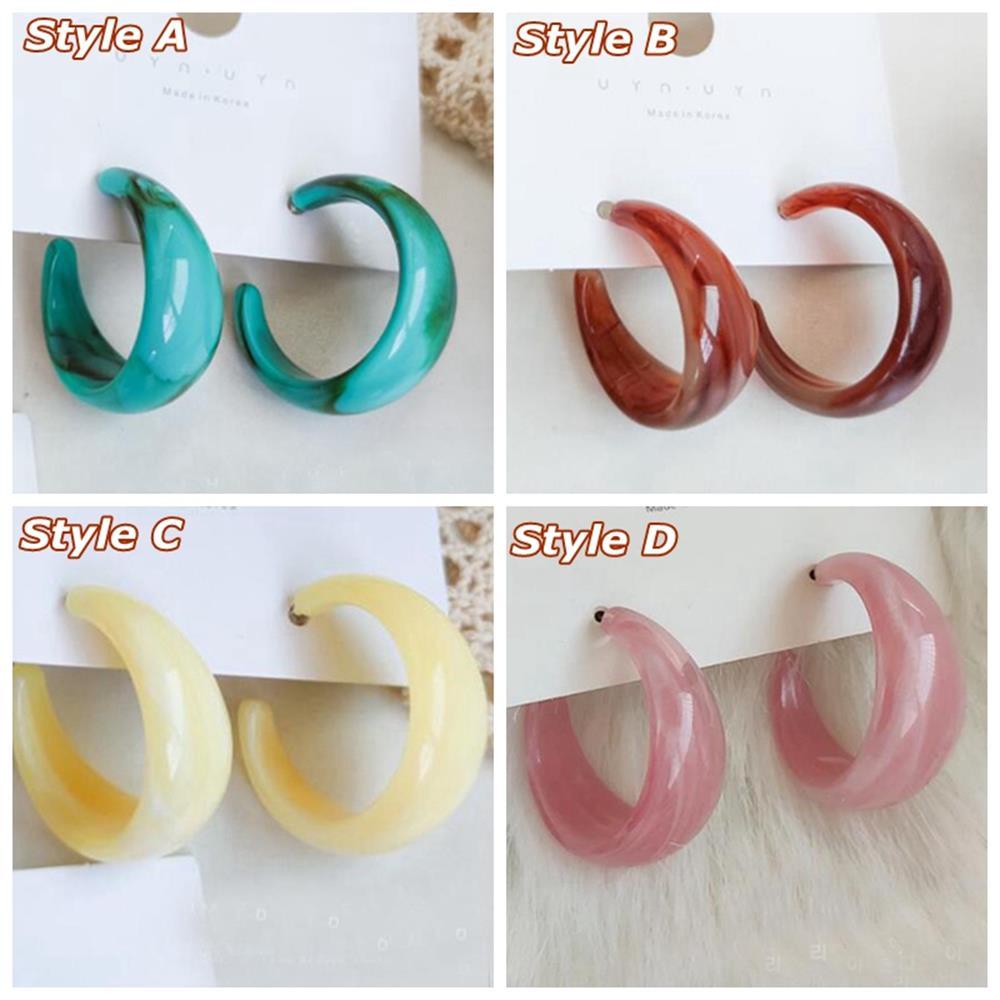 Bông Tai Acrylic Dáng Dài Nhiều Màu Thời Trang Cho Nữ 1