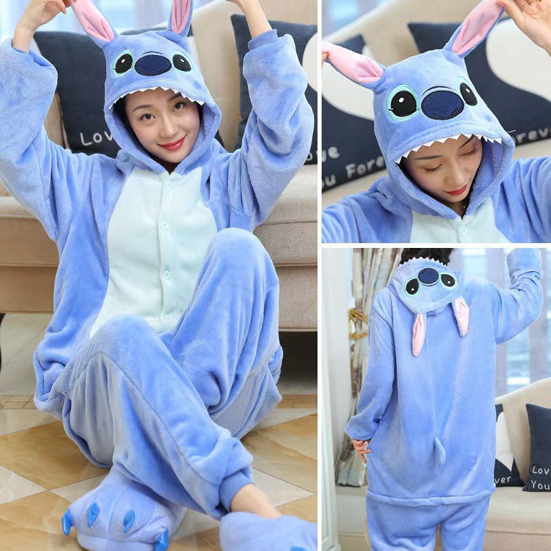Bộ Đồ Thú Stitch Xanh, Hồng Người Lớn - Bộ Đồ Thú Stitch Người Lớn