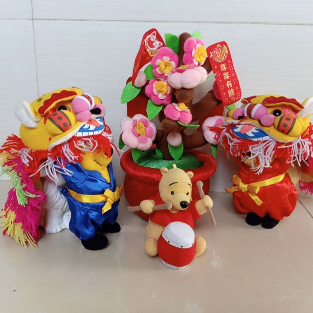 Gấu bông chậu hoa