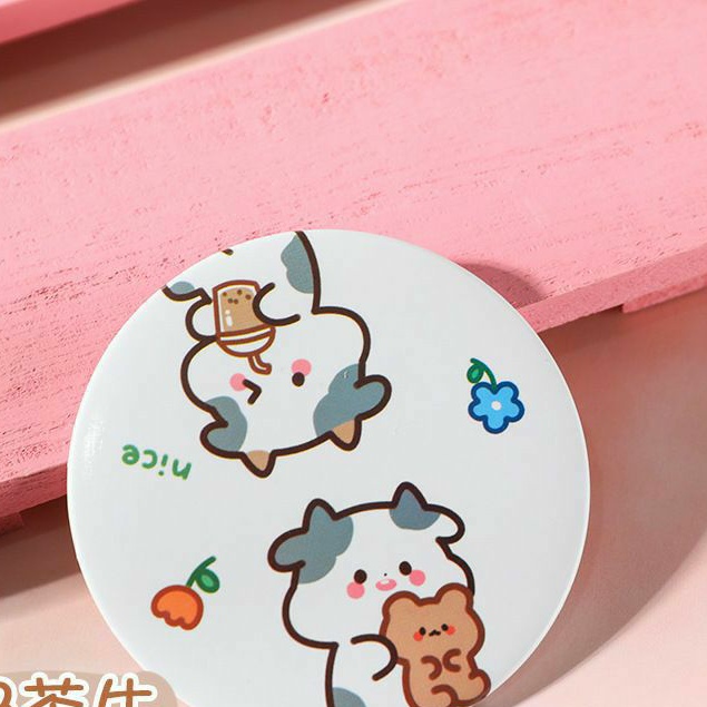 Gương mini hình bò sữa/ heo hồng/ khủng long và nhân vật hoạt hình