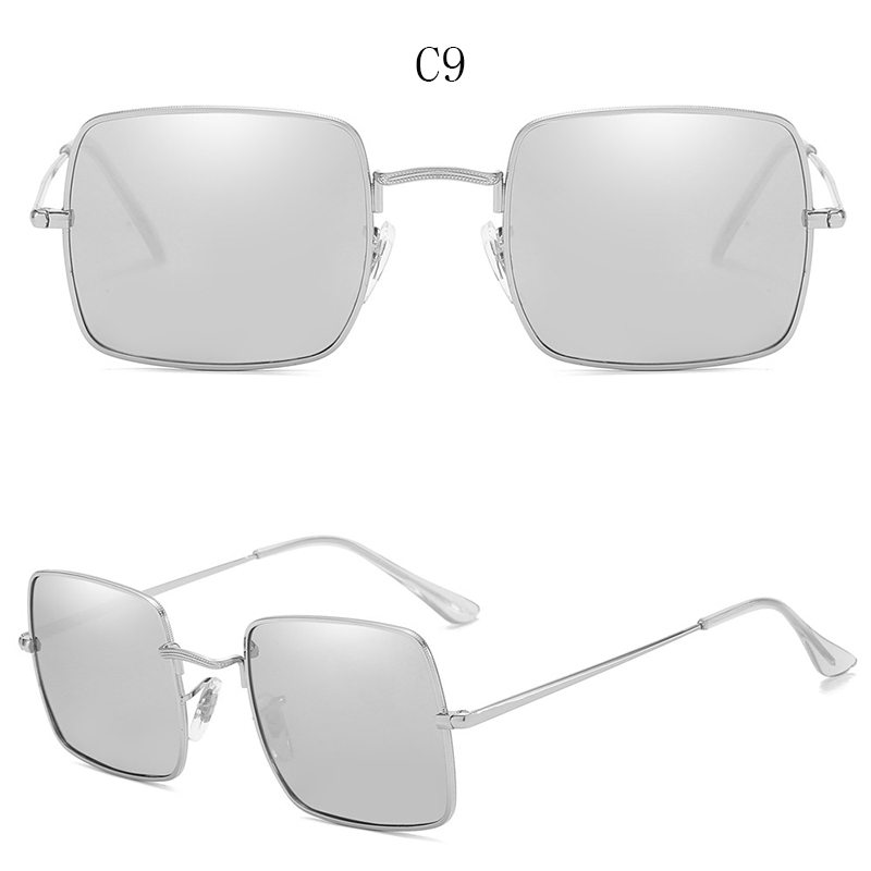 Kính mát gọng vuông tròng phân cực phong cách Châu Âu cho nam giới