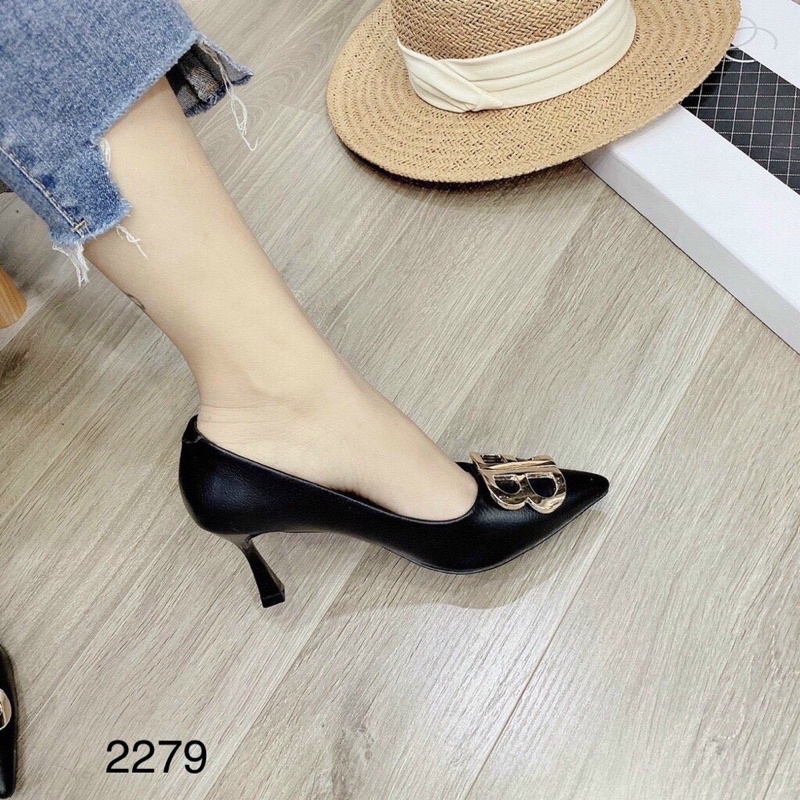 GIẦY CAO GÓT BB 7CM MŨI NHỌN