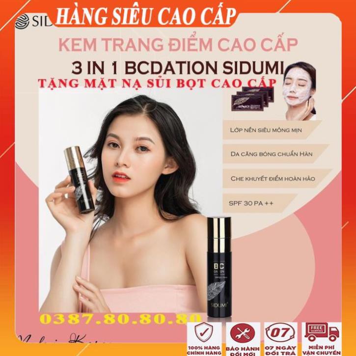 [ FreeShip - MUA 1 TẶNG 1 ] Kem nền cho da dầu, da mụn đa năng cao cấp 3 in 1/ Kem trang điểm BCD sidumi hàn quốc