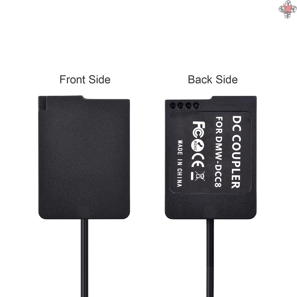 Thiết bị pin giả nguồn Andoer DMW-DCC8 USB DC thay thế DMW-BLC12 cho Panasonic Lumix DMC-FZ200 FZ300 FZ1000 FZ2500 G5