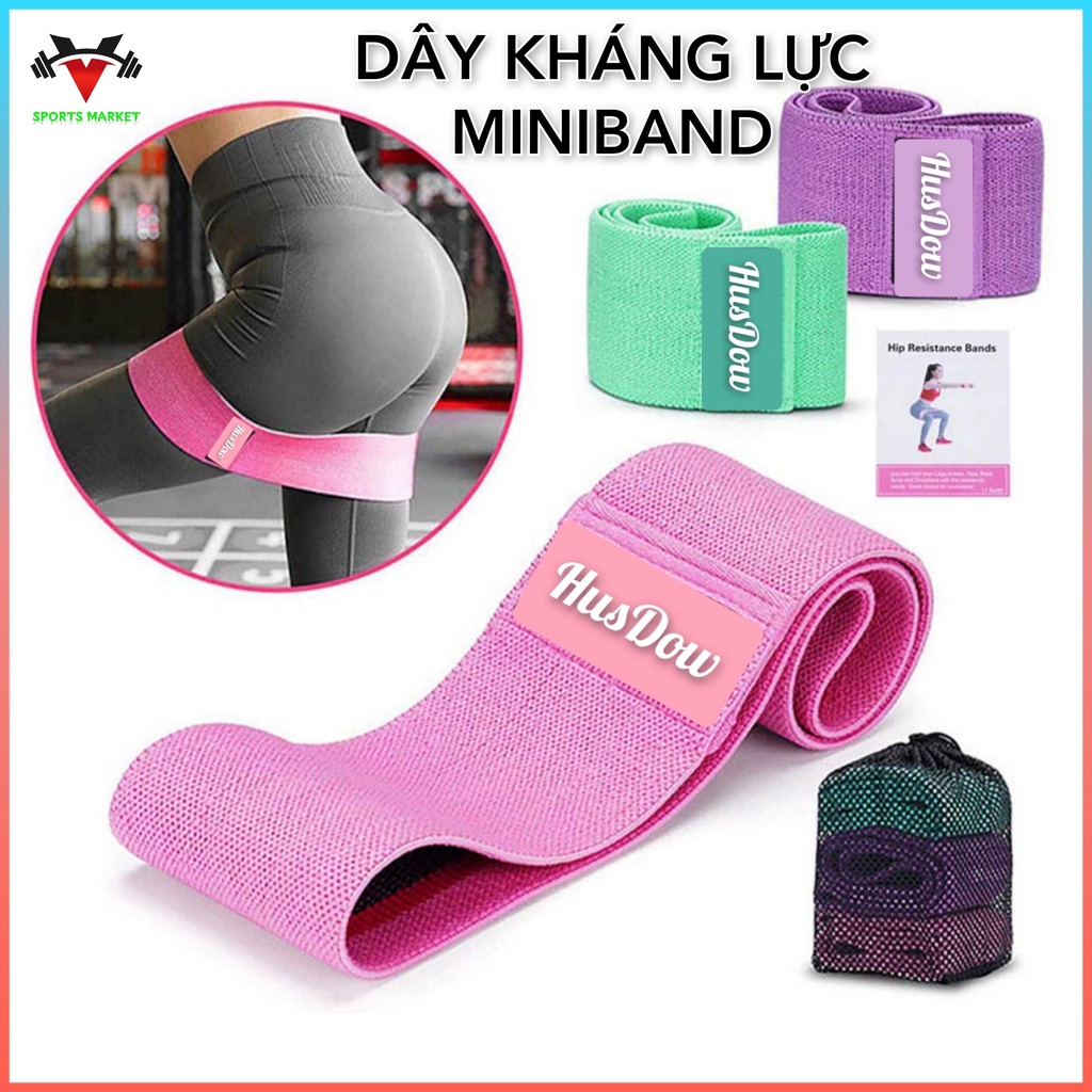 Dây Kháng Lực, Cao cấp dành cho nam nữ ,Dây Kháng Lực miniband, Gym, Yoga Thể Thao Tại Nhà [Vải Polyester]