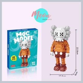 Miniblock xếp hình Kaws nâu - Lego kaws nâu size XL