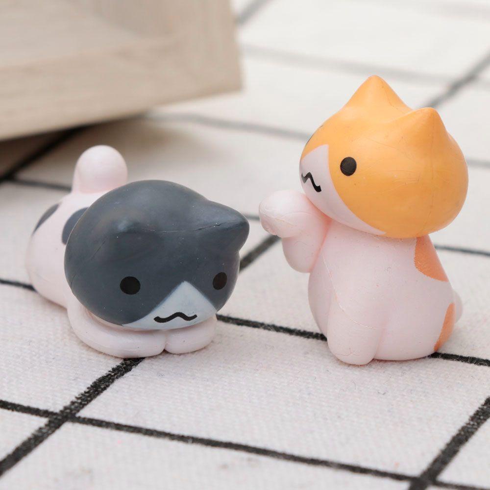 Phụ Kiện Trang Trí Tiểu Cảnh Hình Mèo Lười Dễ Thương Màu Sắc Ngẫu Nhiên