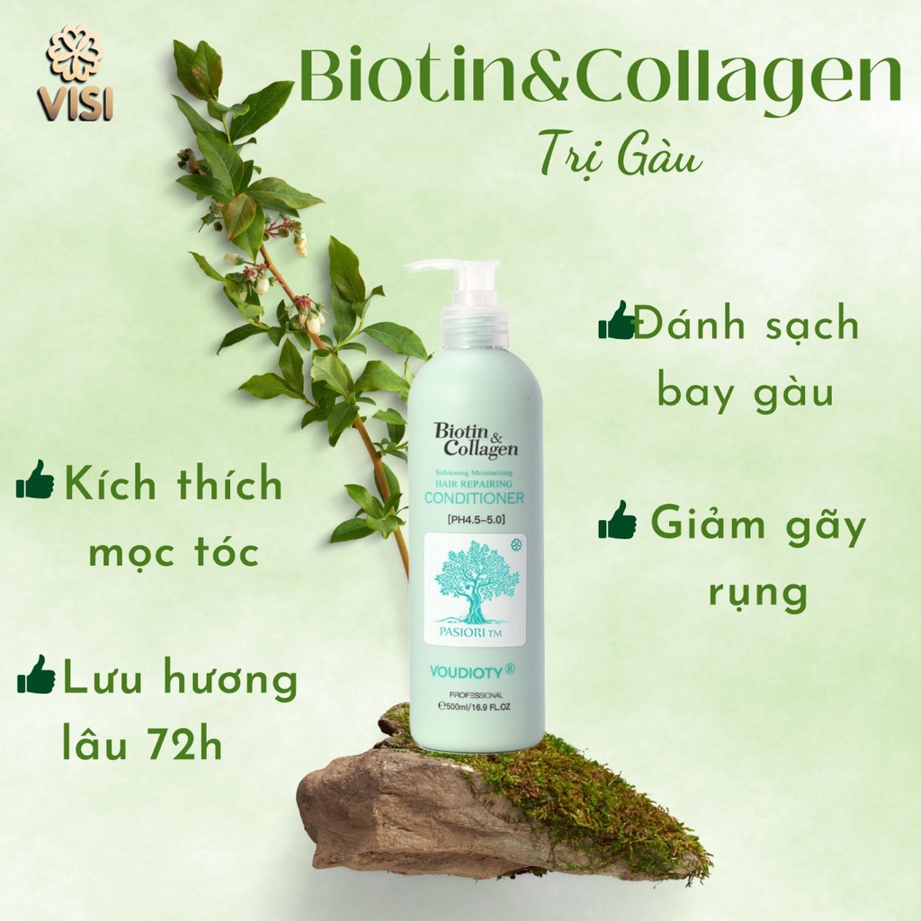 Bộ dầu gội xả chăm sóc tóc Biotin & Collagen ( dầu gội 500ml + dầu xả 500ml)