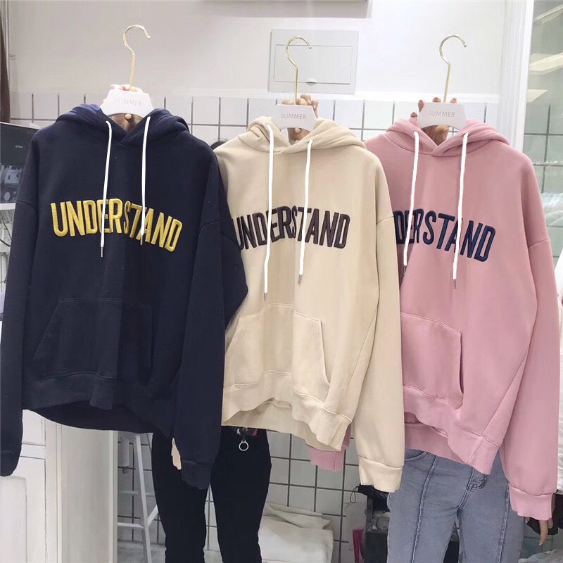 Áo hoodie nam nữ dày form rộng hàn quốc giá rẻ có mũ UNDERSTAND H02 | BigBuy360 - bigbuy360.vn