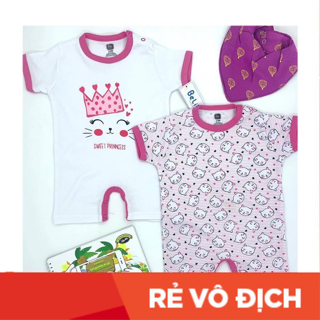 Set 2 bộ body đùi sơ sinh 0-12m. Chất liệu cotton mềm mịn, thoáng mát. Thương hiệu LITIBABY