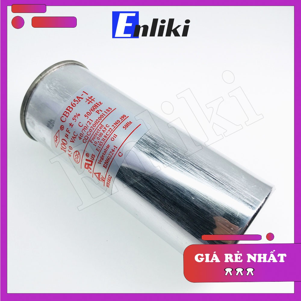 [Mã ELHACE giảm 4% đơn 300K] Tụ 100uF 450VCBB65-1