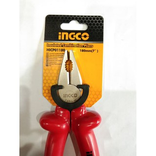 Kìm răng cách điện Ingco HICP01180
