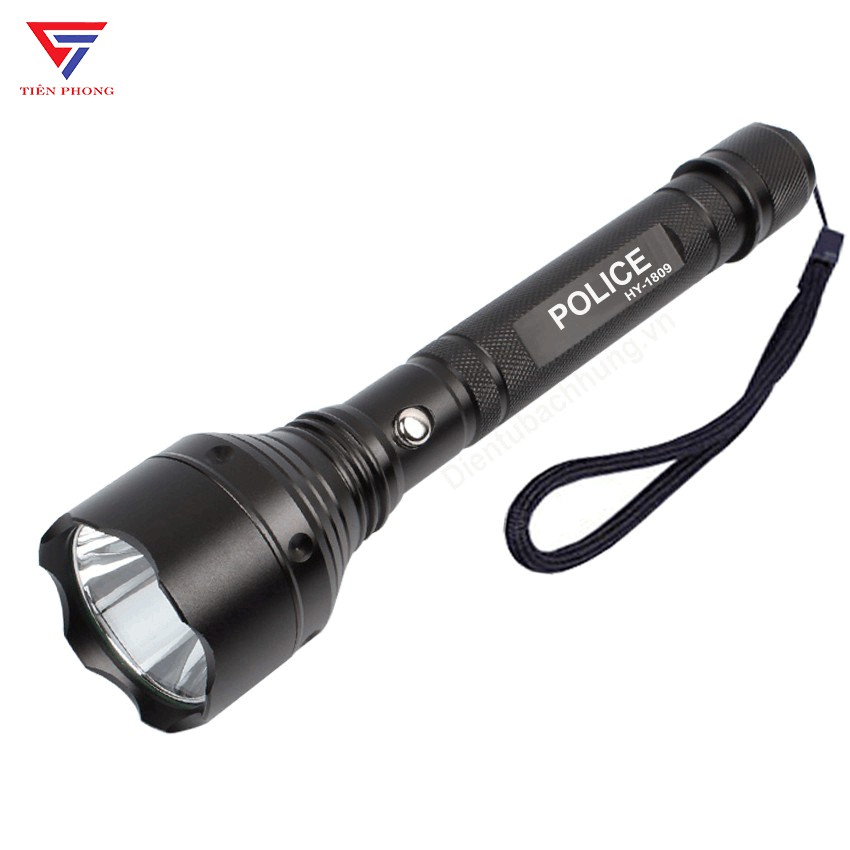 Đèn Pin Police HY – 1809 Siêu Sáng, đèn pin cầm tay tiện lợi (Đèn + Pin + Sạc)