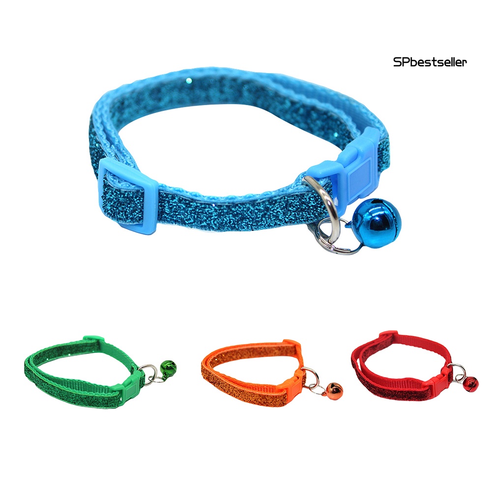 Vòng Cổ Kim Tuyến Có Chuông Tháo Lắp Nhanh Cho Thú Cưng