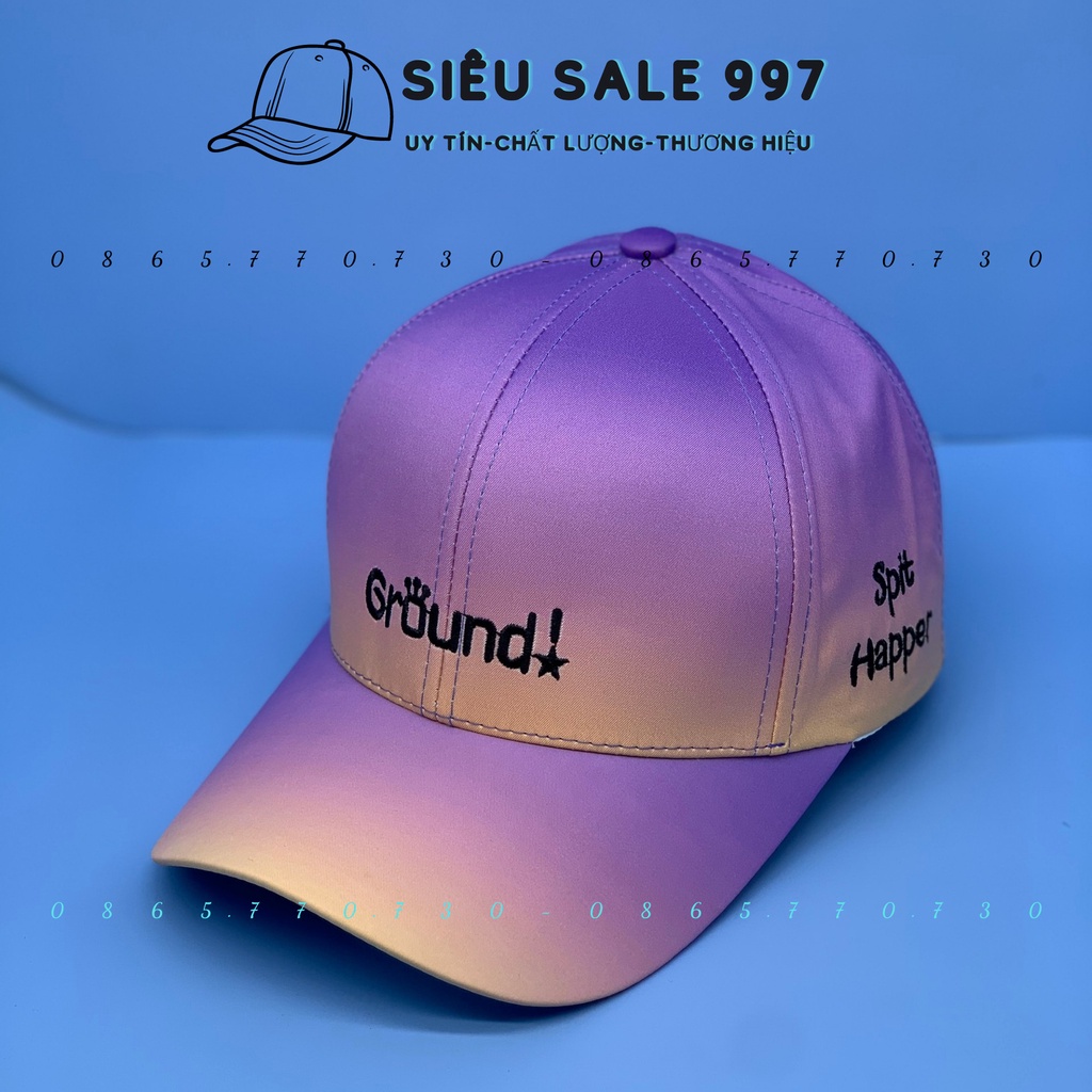 NÓN KẾT THÊU GROUND LOANG MÀU SIÊU ĐẸP FORM CHUẨN UNISEX NAM NỮ CÁ TÍNH