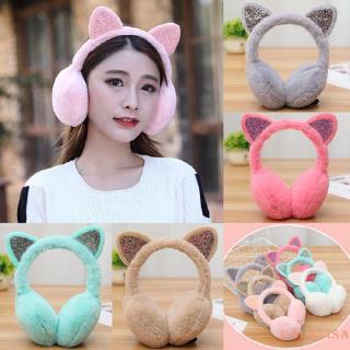 Bông Chụp Tai Giữ Ấm Hình Mèo Dễ Thương