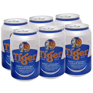 Bia Tiger lốc 6 lon x 330ml LON CAO