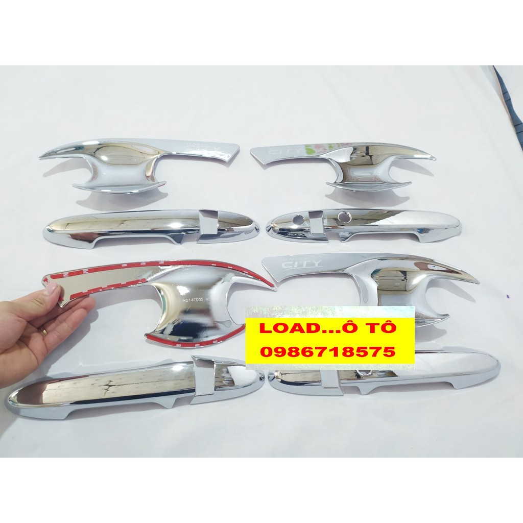 Ốp Tay Nắm, Hõm Cửa Honda City 2023-2016 Mạ Crom Cao Cấp
