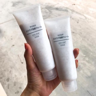 Sữa rửa mặt tẩy da chết Muji Face Soap Scrub
