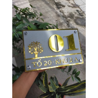 Biển số nhà mika