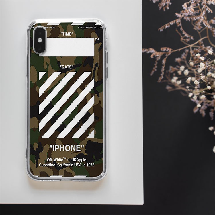 Ốp Iphone Off White Quân Đội Đẹp cho iphone 6/7/8/Plus/X/Xs/XsMax/Xr/11/Pro/12Mini/12 PROMAX OFFPOD00157