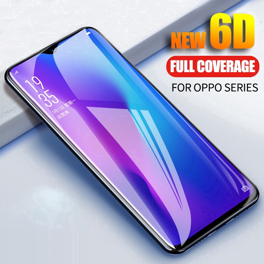 Kính Cường Lực Toàn Màn Hình 5D Dành Cho OPPO F11 R17 RX17 F9 Pro F1S A7 A3s A5S A83 A3 A5 A9 2020