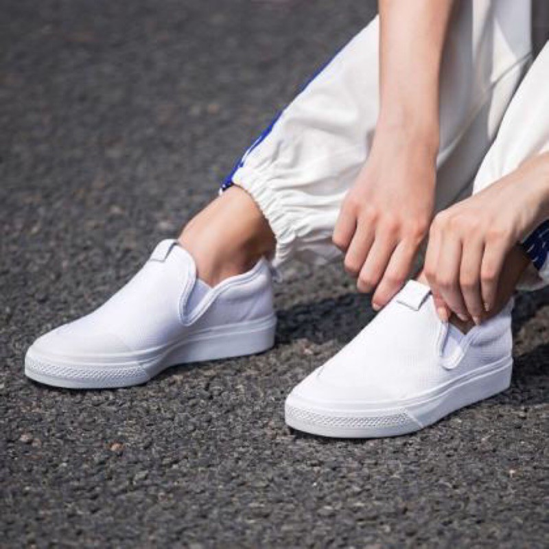 Sale XẢ HẾT 【Bắn thật】Adidas ORIGINALS NIZZA SLIP-ON lười trắng Hàn Quốc CQ3103 CQ3104 uy tín 2020 new ^ . ^ ! " " " :