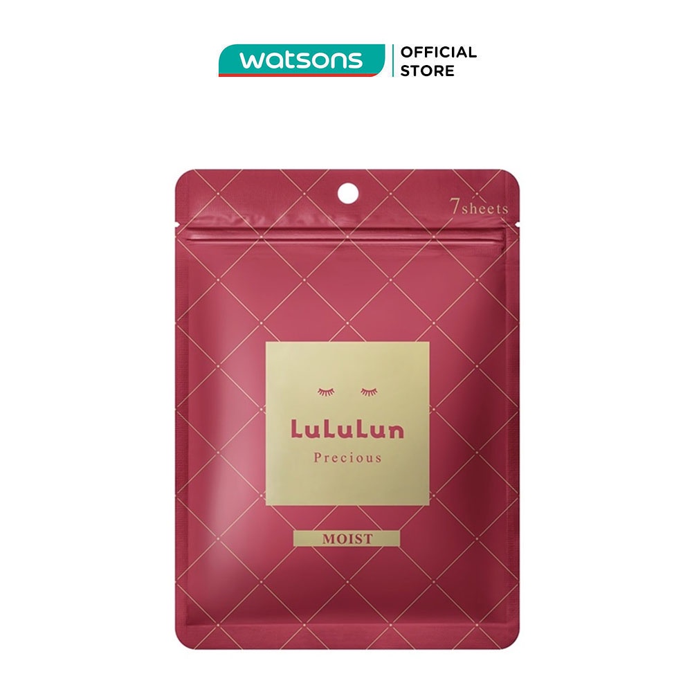 Mặt Nạ LuLuLun Dưỡng Ẩm Face Mask Precious Red Moist 4KS 20g x 7 Miếng