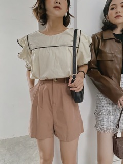 STARROOM Áo sơ mi viền #2859