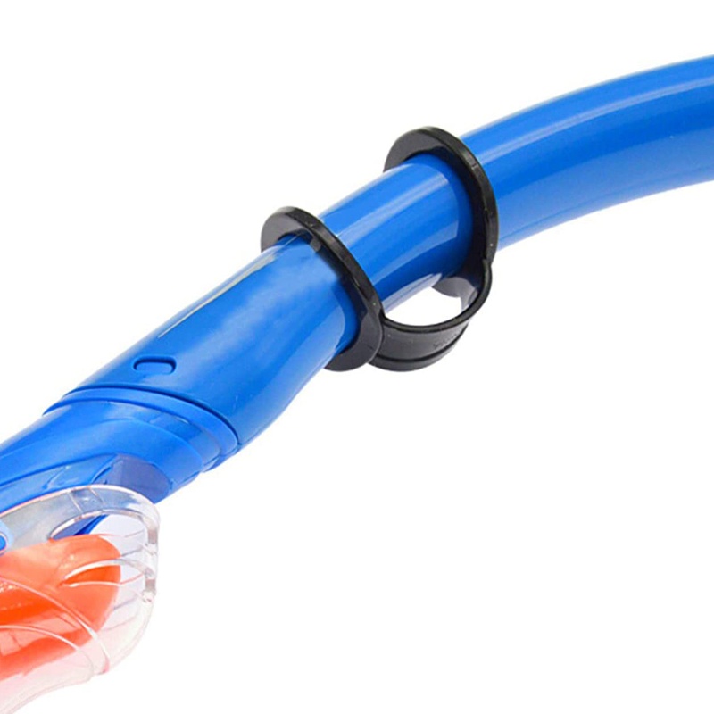 QQ Bộ Dụng Cụ Khóa Dây Đeo Ống Thở Bằng Silicon Màu Đen Tiện Dụng Cho Thợ Lặn