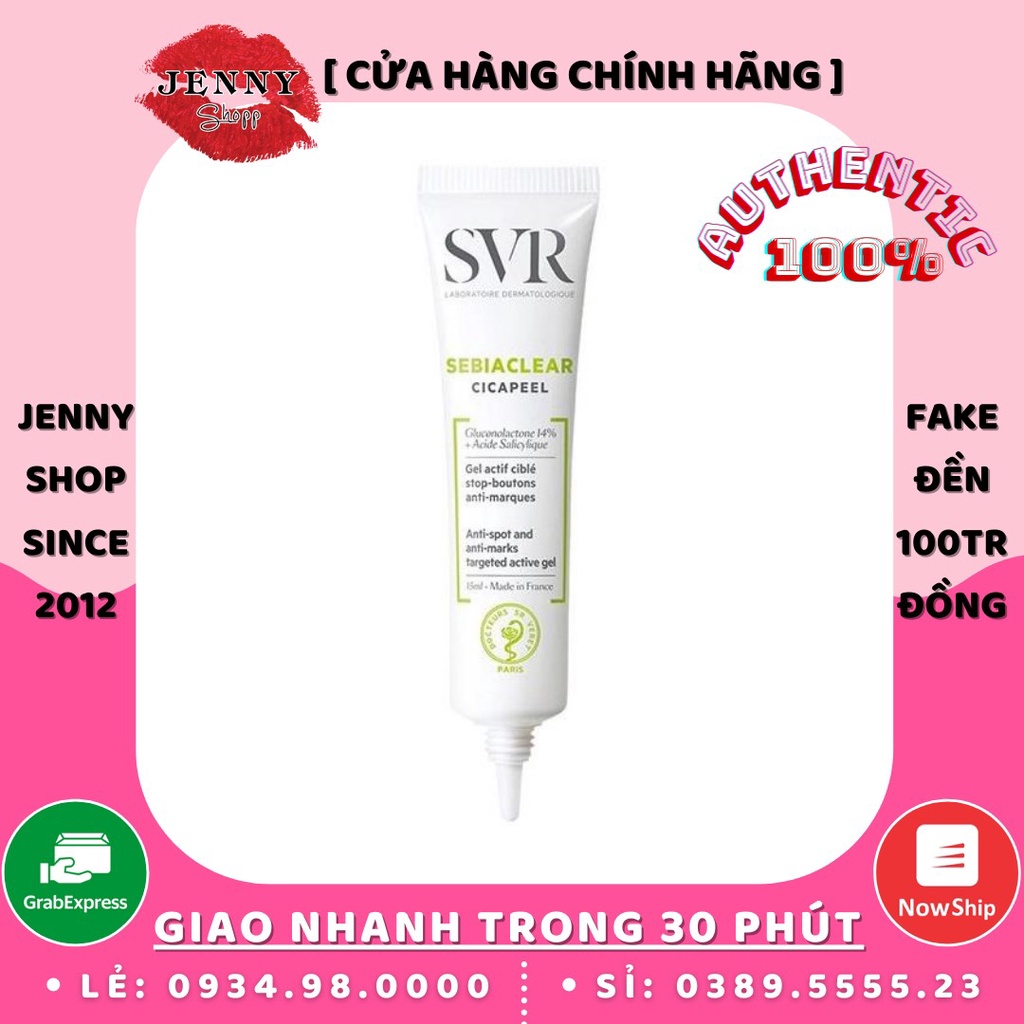 Kem Chấm Mụn Dạng Gel SVR Sebiaclear Cicapeel