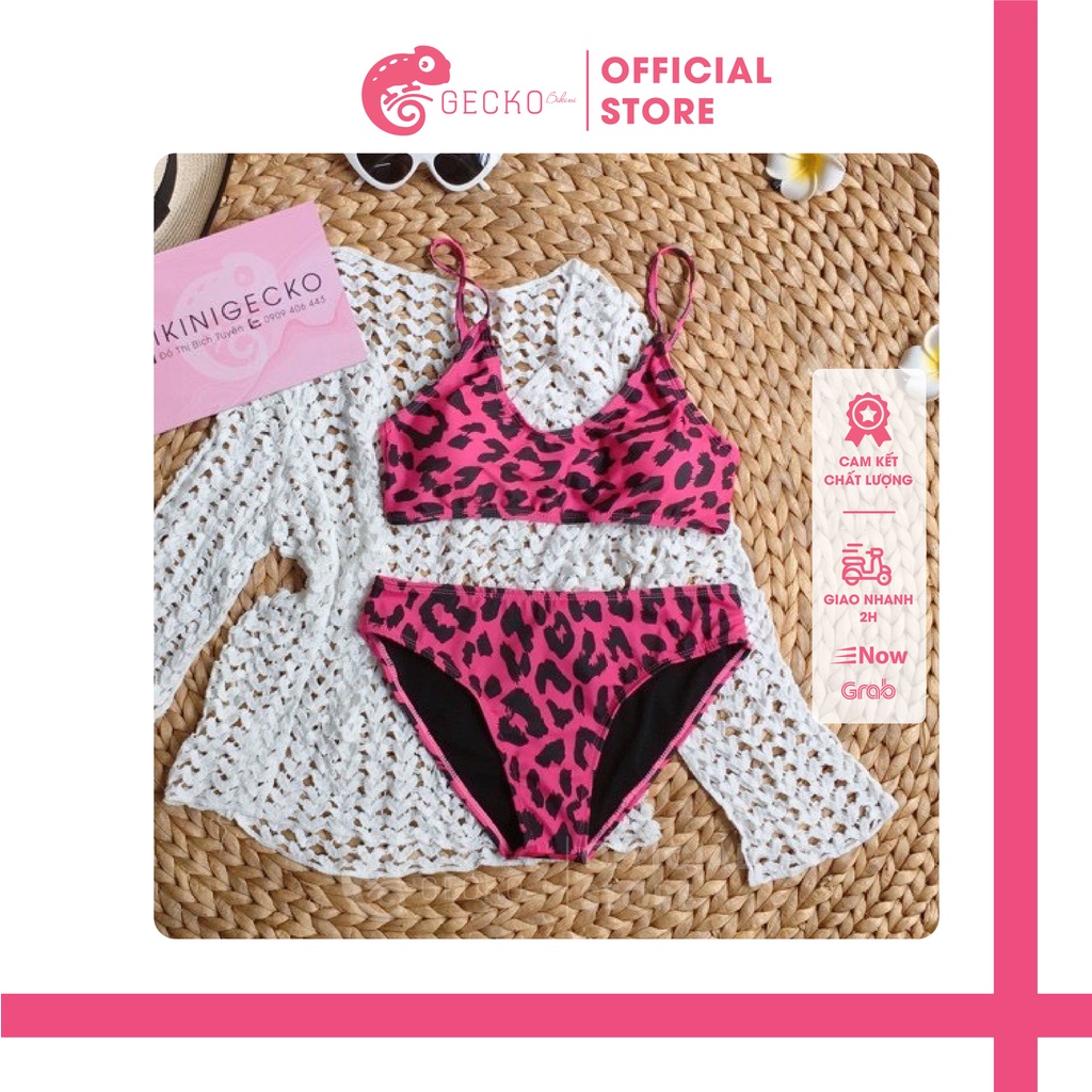 Bikini Đồ Bơi 2 Mảnh B.áo Hồng, Trái Cam GK0216 (Ảnh Thật)