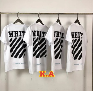 Áo thun tay lỡ unisex O WHITE
