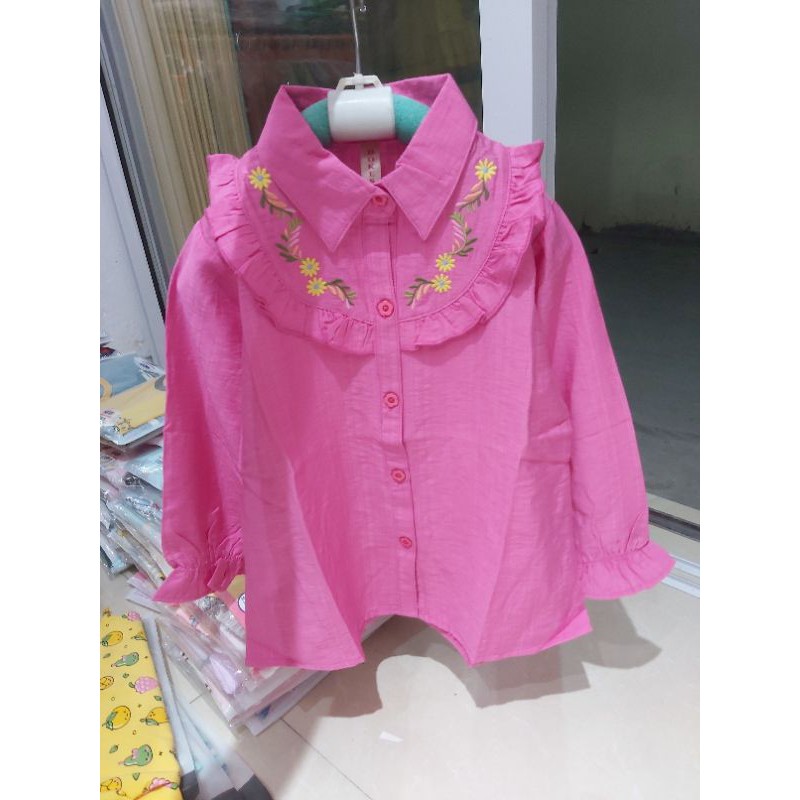 Áo sơ mi bé gái