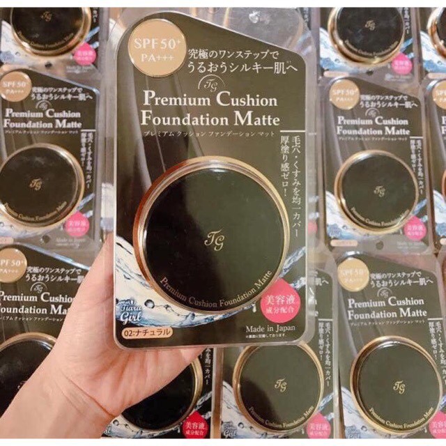 Phấn nước Premium Cushion Foundation Moist/Matte Tiara Girl TG Nhật Bản cung cấp dinh dưỡng và độ ẩm duy trì làn da mềm | BigBuy360 - bigbuy360.vn