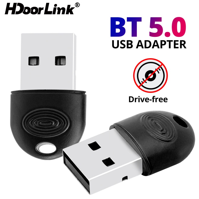 USB chuyển đổi không dây bluetooth 5.0 HdoorLink nhận tín hiệu âm thanh cho PC loa máy tính bảng máy in